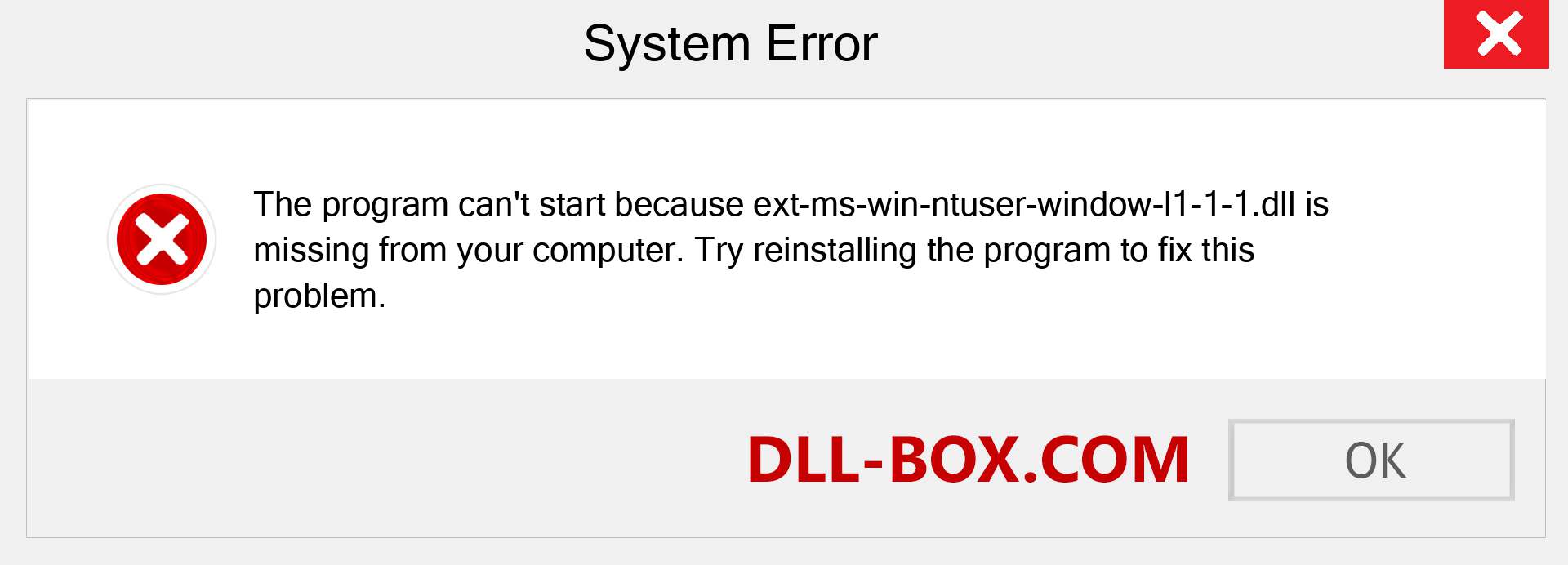 ext-ms-win-ntuser-window-l1-1-1.dll file is missing?. Download for Windows 7, 8, 10 - Fix  ext-ms-win-ntuser-window-l1-1-1 dll Missing Error on Windows, photos, images