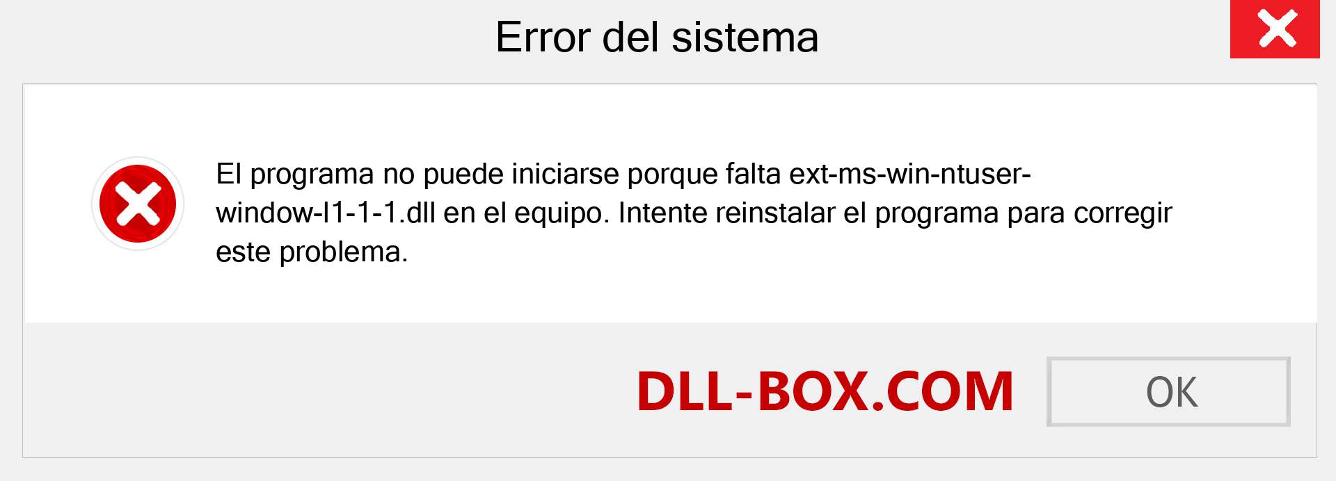 ¿Falta el archivo ext-ms-win-ntuser-window-l1-1-1.dll ?. Descargar para Windows 7, 8, 10 - Corregir ext-ms-win-ntuser-window-l1-1-1 dll Missing Error en Windows, fotos, imágenes